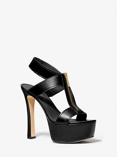 michael kors berkley leather platform sandal|Michael Kors mackenzie platform sandals.